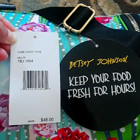 2x*Host Pick*Betsey Johnson cube lunch bag - Picture 16 of 16